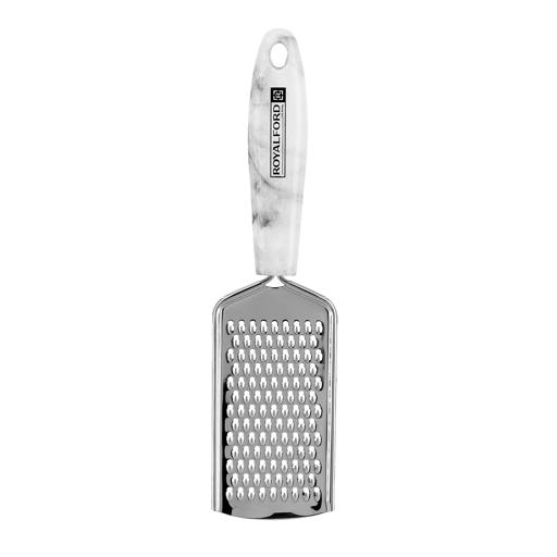 Royalford Stainless Steel Grater With Marble Designed Handle - Comfortable Design With Hanging Loop hero image