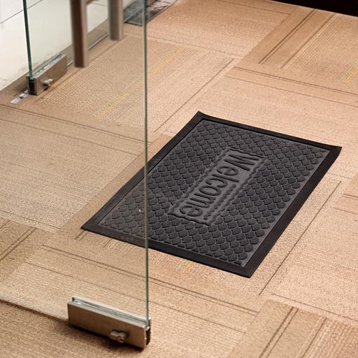 display image 2 for product Royalford Rectangular Door Mat 40*60 Cm - Home, Shop Outdoor Rubber Entrance Mats Anti Fatigue