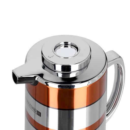display image 6 for product Royalford 1L Double Wall Golden Figured Vacuum Flask - Portable Heat Insulated Thermos For Keeping