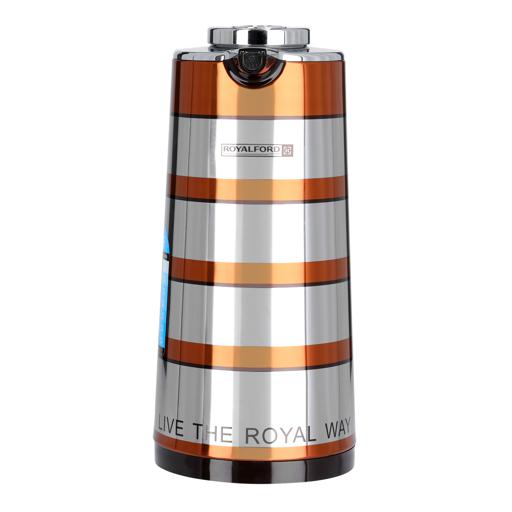 display image 6 for product Royalford 1.6L Double Wall Golden Figured Vacuum Flask - Portable Heat Insulated Thermos Hot/Cold