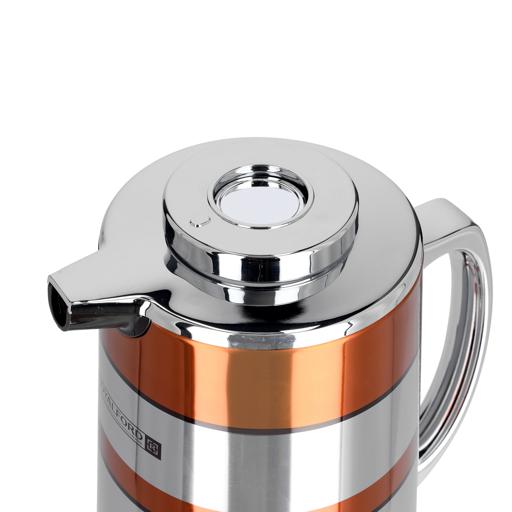 display image 7 for product Royalford 1.6L Double Wall Golden Figured Vacuum Flask - Portable Heat Insulated Thermos Hot/Cold