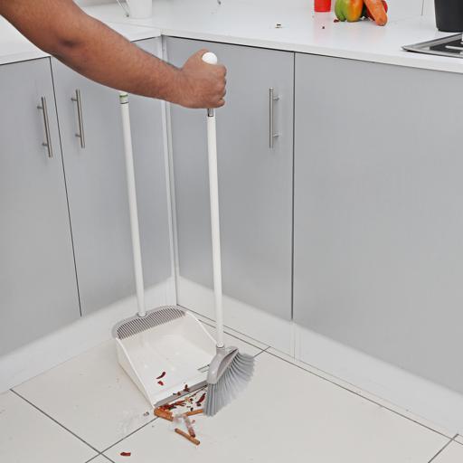 display image 1 for product Royalford Hand Brush & Dustpan 28X16Cm - Hand Broom With Durable Soft Tipped Bristles