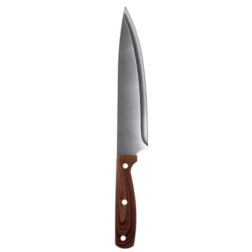 display image 5 for product Royalford 8" Chef Knife With Wooden Finish - All-Purpose Small Kitchen Knife - Ultra Sharp Stainless