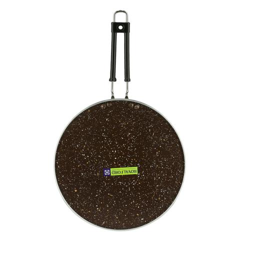 display image 11 for product Royalford Aluminium Round Tawa 30Cm - Marble Coating Pan Suitable For Crepe Chapatti Pancakes