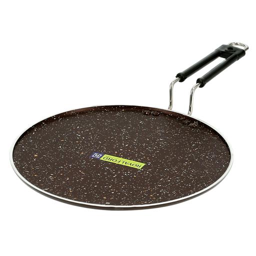 Royalford Aluminium Round Tawa 30Cm - Marble Coating Pan Suitable For Crepe Chapatti Pancakes hero image