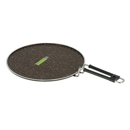 display image 8 for product Royalford Aluminium Round Tawa 30Cm - Marble Coating Pan Suitable For Crepe Chapatti Pancakes