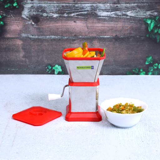 display image 4 for product Royalford Chilly Cutter - Portable Stylish & Durable Design Non-Slip Base, Stainless Steel Rotary