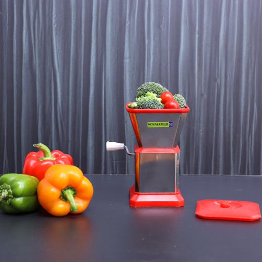 display image 1 for product Royalford Chilly Cutter - Portable Stylish & Durable Design Non-Slip Base, Stainless Steel Rotary