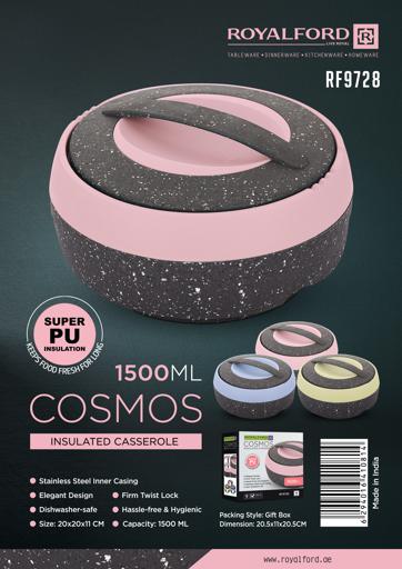 display image 8 for product Royalford 1500Ml Cosmos Insulated Casserole
