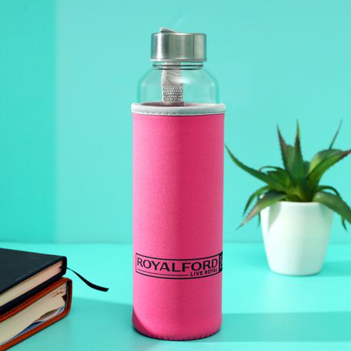 Reusable Glass Water Bottle - 550ml