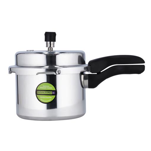 display image 4 for product Royalford 3L Pressure Cooker - Induction Base Heavy-Duty Aluminium Pressure Cooker With Lid