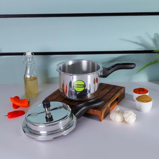 display image 3 for product Royalford 3L Pressure Cooker - Induction Base Heavy-Duty Aluminium Pressure Cooker With Lid