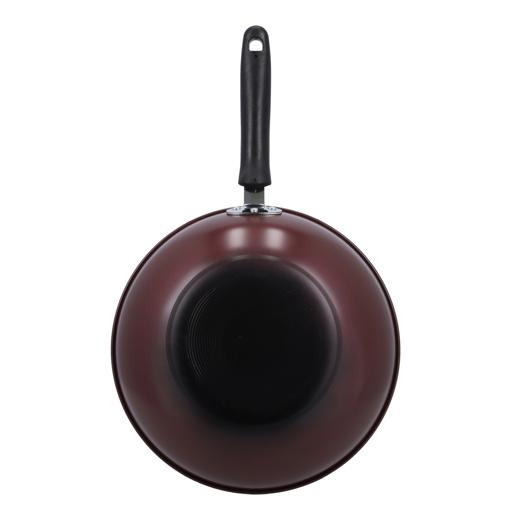 display image 5 for product Royalford 32Cm Carbon Steel Wokpan - Long Handle Non-Stick Wokpan - Frying Pan, Black-Coated