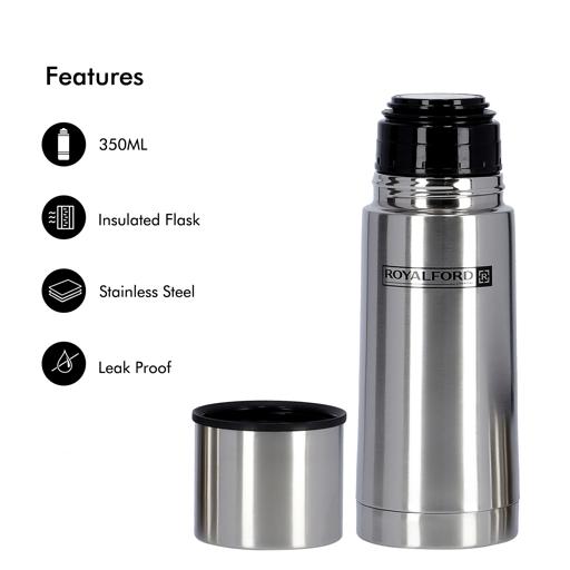 Stainless Steel Push Button Food Flask 350ml