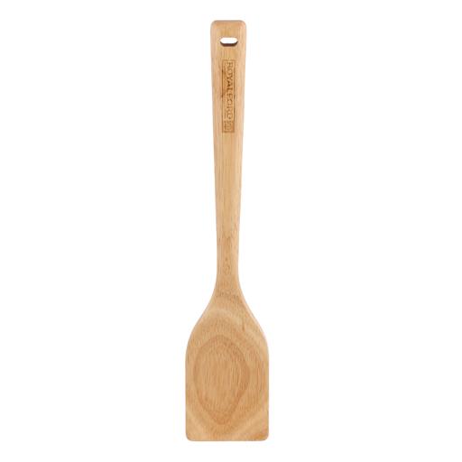 display image 5 for product Royalford Rubber Wood Turner 30*6Cm - Heat Resistant Soft Grip Turner, Bamboo, Cooking And Baking