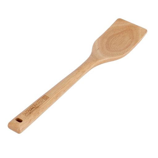 display image 0 for product Royalford Rubber Wood Turner 30*6Cm - Heat Resistant Soft Grip Turner, Bamboo, Cooking And Baking