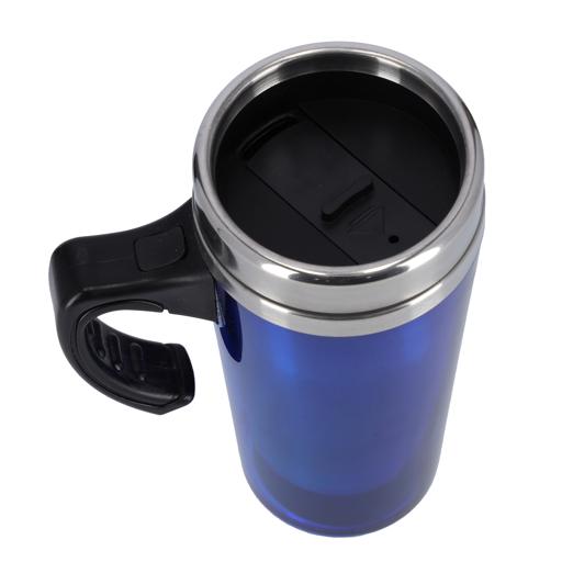 display image 8 for product Royalford 480Ml Travel Double Wall Mug - Coffee Mug Tumbler With Handle & Compact Lid For Travel