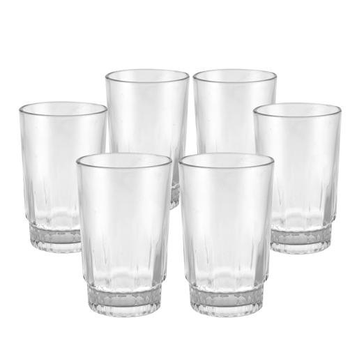 Buy Royalford 6Pcs 240Ml Glass Tumbler - Portable Water Cup Drinking ...