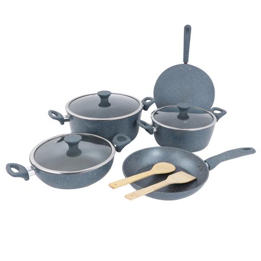 Chef Mark Granite Coated Cookware Set, 9 Pieces, RF10268