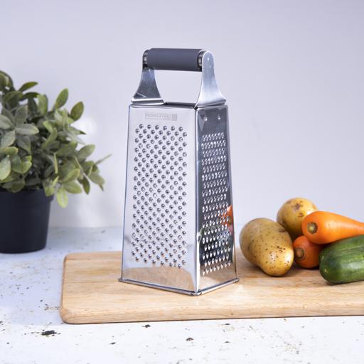 Cheese Grater with Handle, Stainless Steel Box Grater, 4 Sided 10 Inch  Kitchen