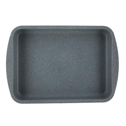 display image 8 for product Rectangular Baking Pan, 30cm Baking Tray, RF9925 | Granite Coated Aluminium | Baking Crisper Tray for Cakes, Mousse, Grilled Fish Chicken, Pizza, Brownie, Etc