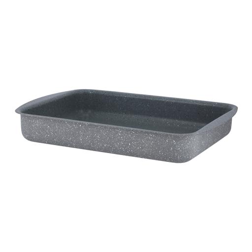 display image 6 for product Rectangular Baking Pan, 30cm Baking Tray, RF9925 | Granite Coated Aluminium | Baking Crisper Tray for Cakes, Mousse, Grilled Fish Chicken, Pizza, Brownie, Etc