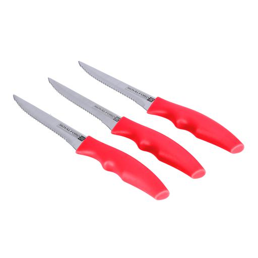 display image 5 for product 3Pc Steak Knife Set&Teeth Blade/Red 1X36