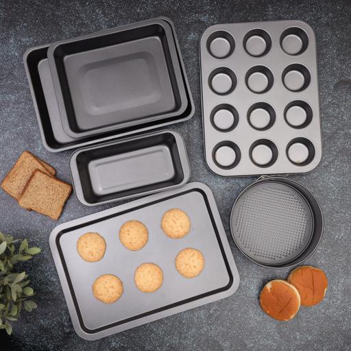 Royalford RF8795 Small Non-Stick Baking Tray, 41.5X32X1.6Cm, 0.5Mm, Cookie Baking  Tray, Non-Stick Baking Pan