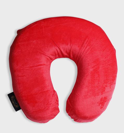 PARRY LIFE Inflatable Neck Pillow - Lightweight Travel Pillow - Portable U Shape Neck Support Cushion for Camping, Hiking, Office Nap, Home, Car, Travel Airplane, Train and Bus-MAROON hero image