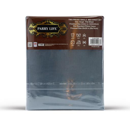 display image 4 for product PARRY LIFE Single flat Sheet  -90GSM MICRO FIBER - Machine Washable Breathable Fabric- Elastic Corners - Wrinkle and Fade Resistant - (160X240)