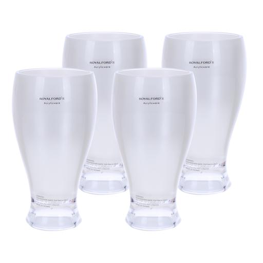 display image 0 for product Royalford 400Ml Acrylic Glass 4Pcs Set, 4Pieces - Water Cup Drinking Glass