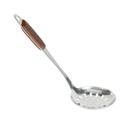 Stainless Steel Skimmer with Wooden Finish Handle - Slotted Skimmer Spoon  for Kitchen Frying Food, Pasta, Spaghetti, Noodle, Fries - Hot Pot Net  Drainer/Strainer Ladle Strimmer